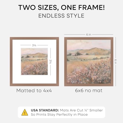 6x6 Mocha Picture Frame