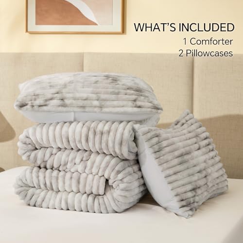 Fleece Queen Comforter Set