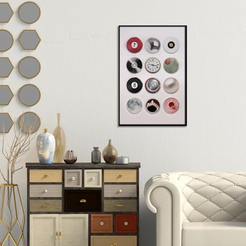 Colorful Vintage Disco Ball Canvas Wall Art