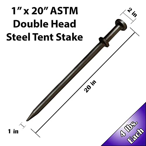 Heavy Duty Double Head Tent Stakes (10 Count)