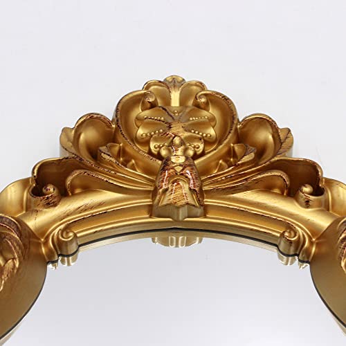 16.5 x 11 inch Antique Mirror Shield Shape