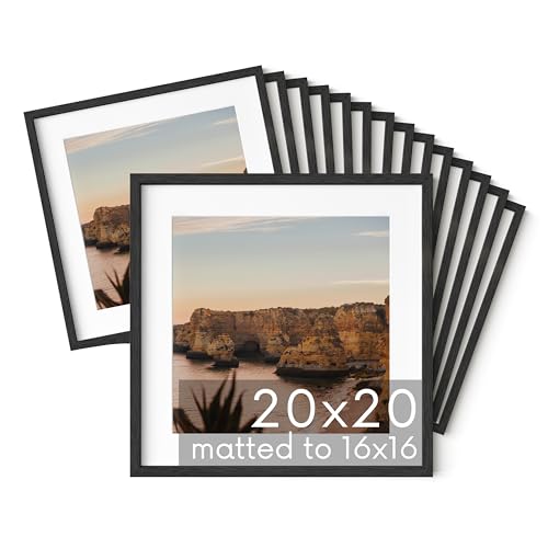 Black Oak Wood 20x20 Picture Frames (15 Count)