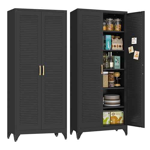 75" Metal Storage Cabinet