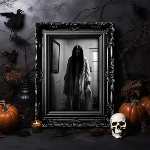 15 Halloween Gothic Creepy Skull Photos Haunted Horror Picture Frame (15 Count)