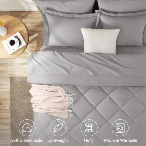 Full Size Comforter Sets French Grey