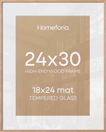 24x30 Natural Oak Picture Frame