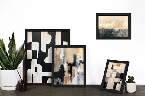 16 PCS Framed Black and White Abstract Wall Art Decor (16 Count)