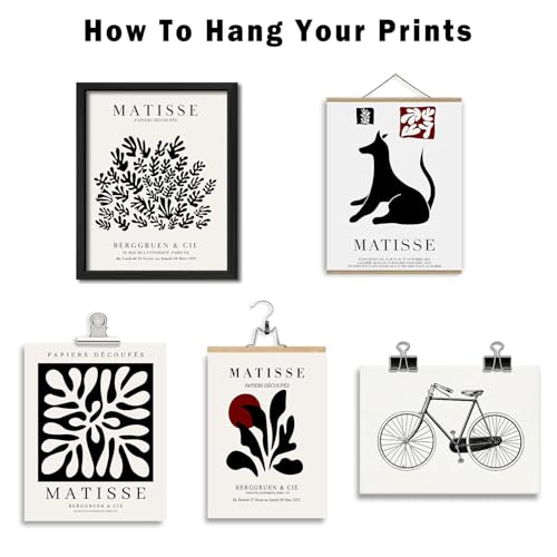 16 PCS Black and White Wall Art Decor (16 Count)