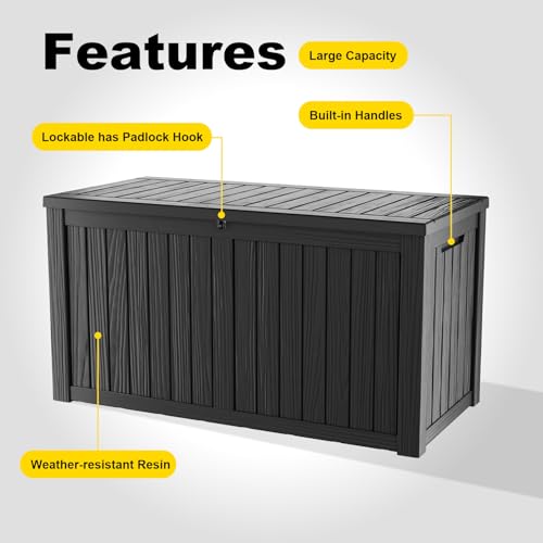 180 Gallon Resin Deck Box