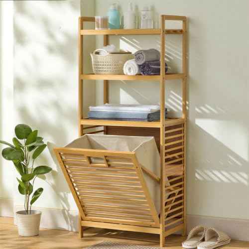 Tilt Out Laundry Hamper with 3 Tier