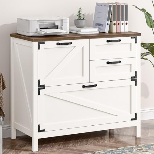 Lateral File Cabinet with 4 Drawers for Home Office