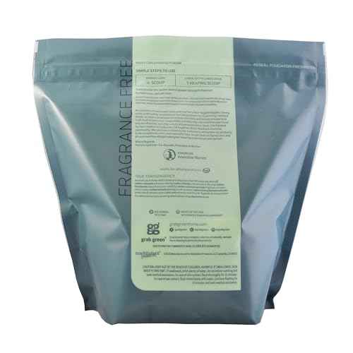 3-in-1 Laundry Detergent Powder, 4lbs -100 Loads, Fragrance Free, Plant and Mineral Based, Superior Cleaning Power, Stain Remover, Brightens Clothes, Packaging may vary (4 Ounce)
