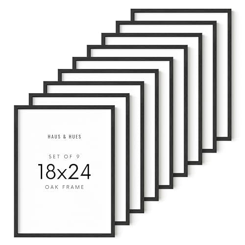 Standalone Black Oak Frames Set of 9 (9 Count)