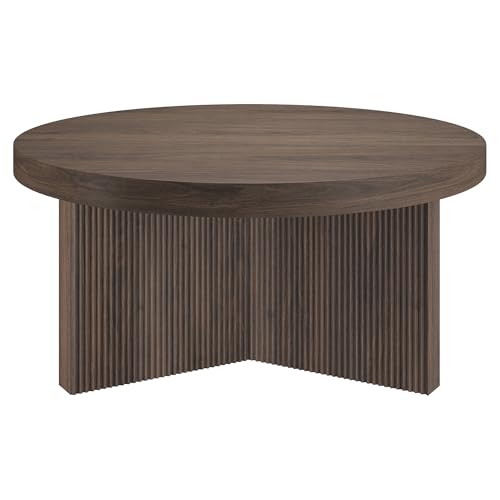 32" Scandinavian Fluted Coffee Table
