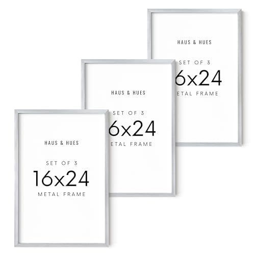 16x24 Silver Metal Picture Frames (3 Count)