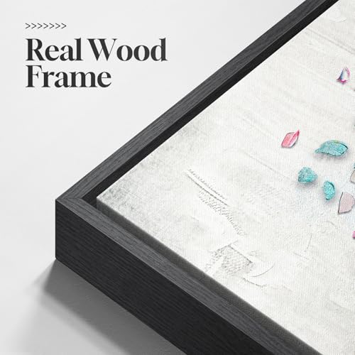 Large Framed Tree of Life Colorful Wall Art