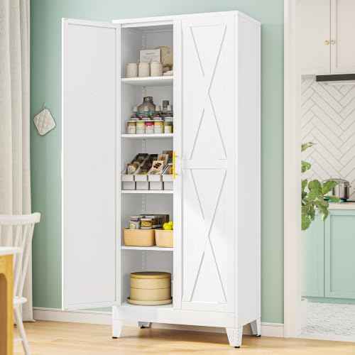 71" H Kitchen Storage Cabinet with Doors
