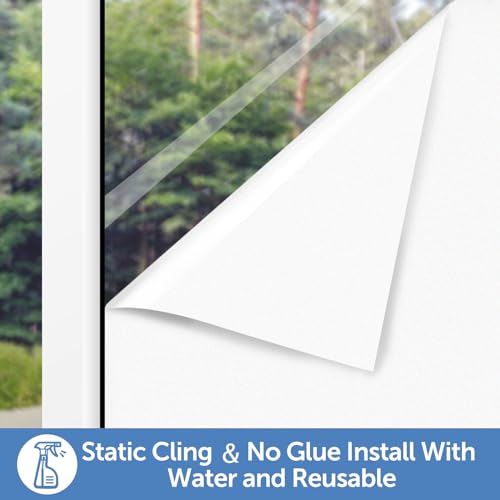 Frosted Window Privacy Film (48.3 Sq Ft)