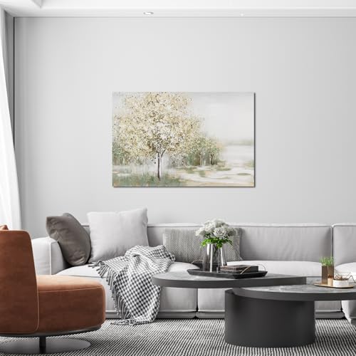 Canvas Wall Art Decor Large Wall Art Pictures for Living Room Canvas Art Wall Decor Landscape Natural Wall Art Decor Artwork for Walls Vintage Tree Wall Art Prints 32" X 48" for Bedroom Office Kitchen