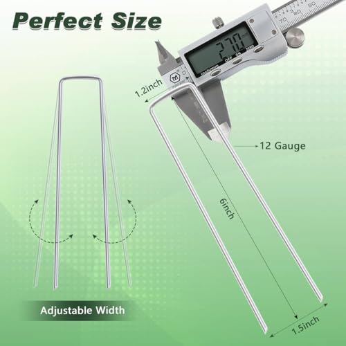 4 Inch Galvanized Landscape Staples (500 Count)