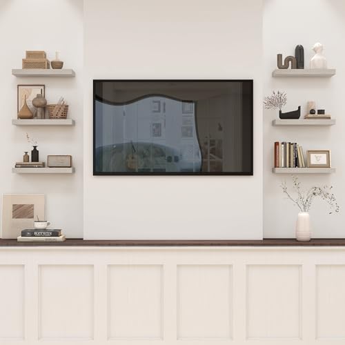16 inch Grey Floating Shelves for Wall