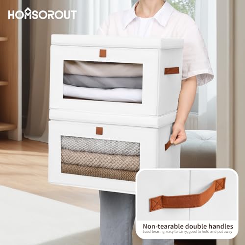 Large Clothing Storage Bins (4 Count)