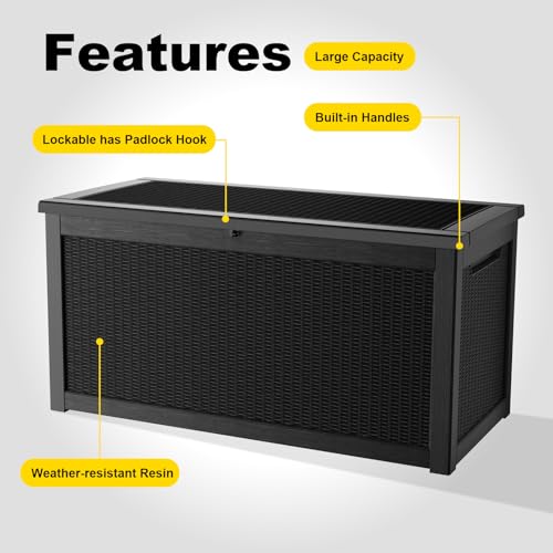 320 Gallon Resin Deck Box