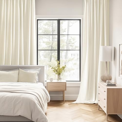 Birch Back Tab Blackout Curtains 52x84 Inch Length 2 Panels Set (2 Count)
