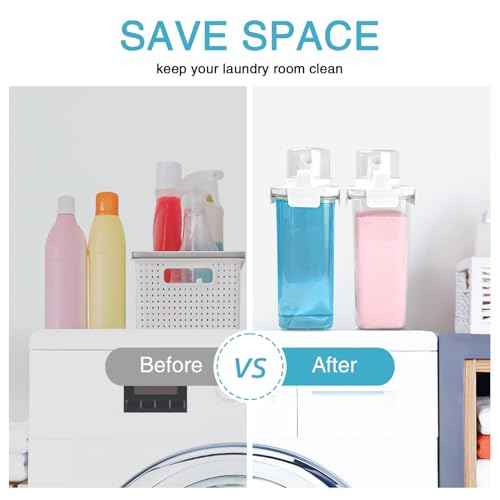 2 Pack Laundry Detergent Dispenser (196 Fl Oz)