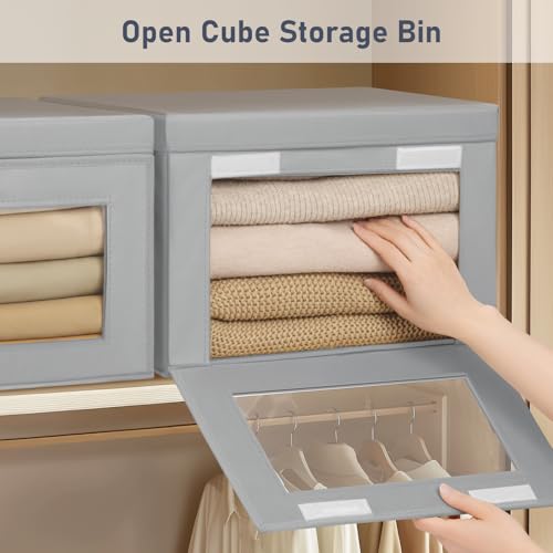 Storage Bins with Lids (6 Count)