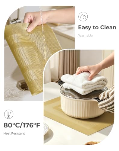 Gold Frame Placemats Set of 4 (4 Count)