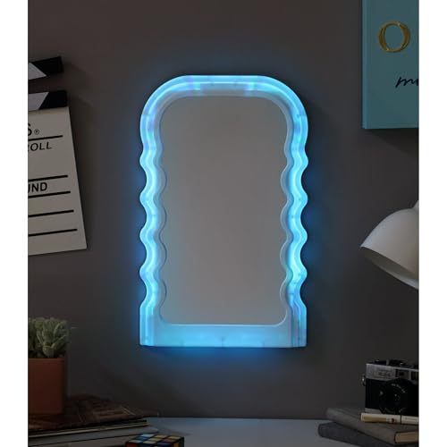 LED Wavy Wall Mirror
