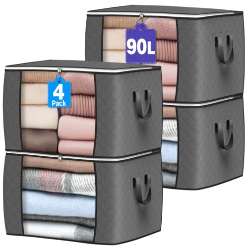 90L Large Storage Bags (4 Count)