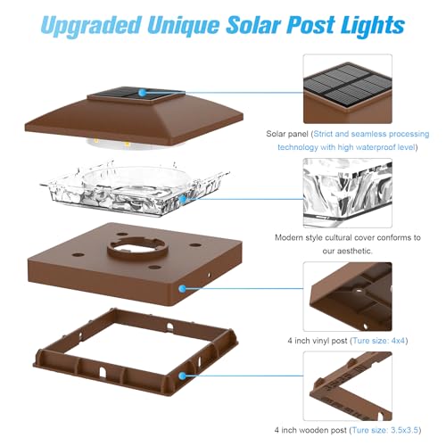 4x4 Solar Post Cap Lights (16 Count)