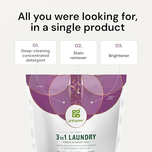 3-in-1 Laundry Detergent Pods, 60 Count, Gardenia