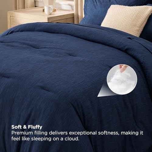 King Size Comforter Set Navy