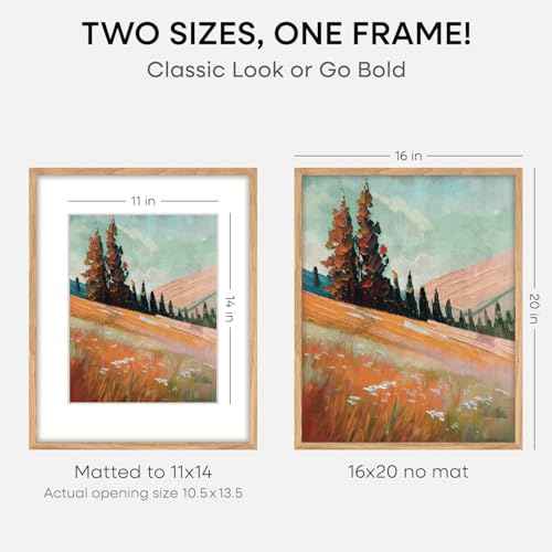 16x20 Natural Oak Picture Frame