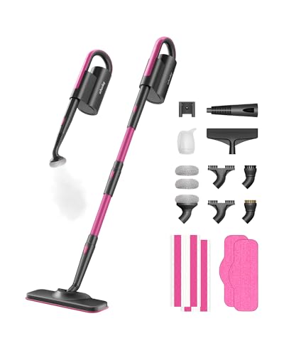 19-in-1 Steam Mop for Floor Cleaning with Handheld Steamer
