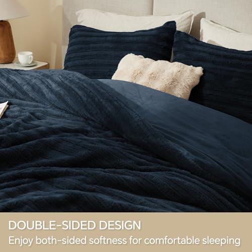 Faux Fur Queen Comforter Set