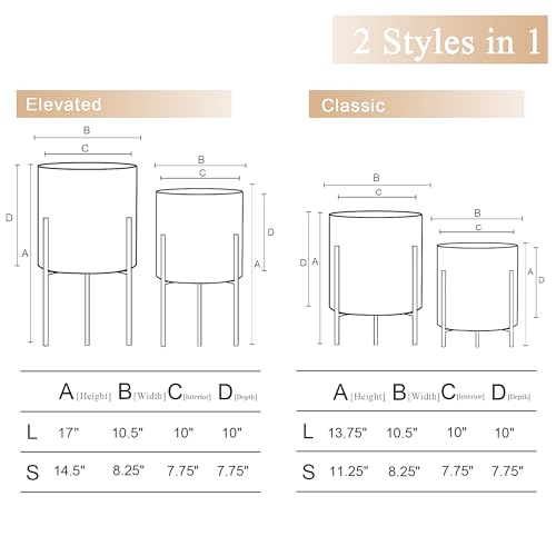 Modern Planter Pots (2 Count)
