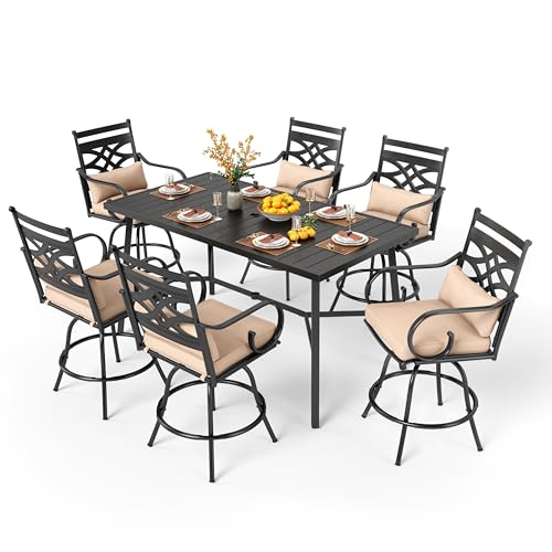 Outdoor Bar Dining Set 7 Piece (7 Count)