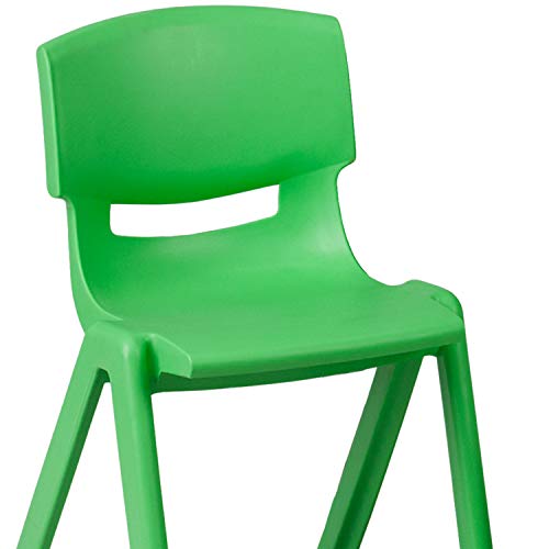 Green 47.25x23.5 Activity Table Set with 6 Chairs