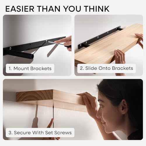 60 Inch Floating Shelves (2 Count)