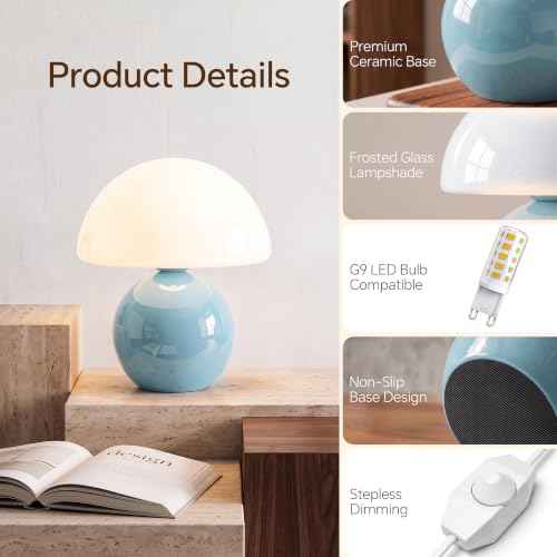 Mushroom Lamp Table Lamp for Bedroom