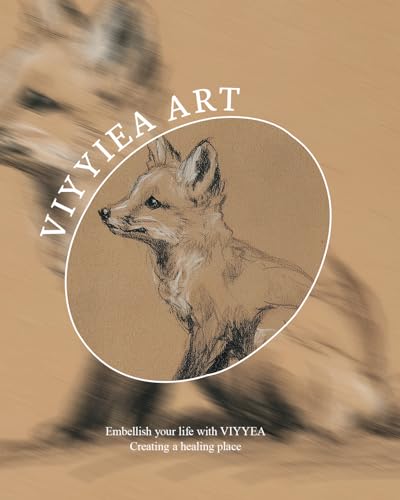Framed Vintage Fox Sketch Wall Art