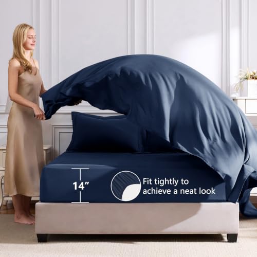 Oversized King Size Comforter Set Navy