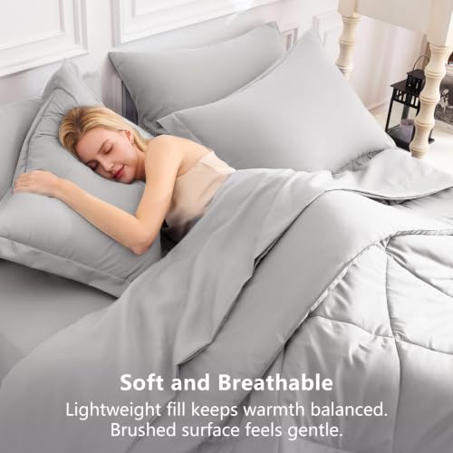 Full Size Comforter Sets French Grey
