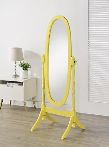 Traditional Queen Anna Style Wood Floor Cheval Mirror