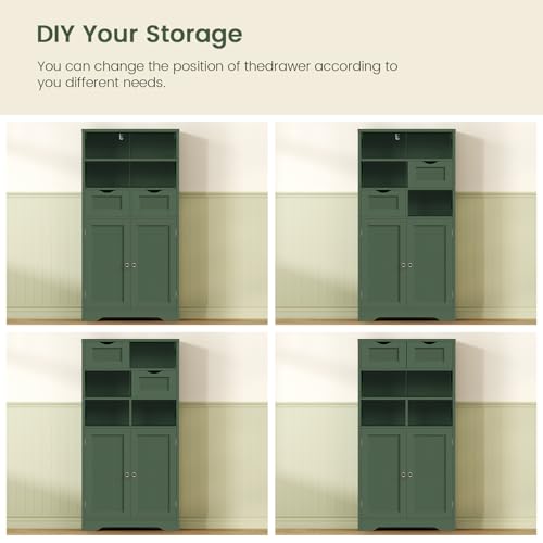 Bathroom Storage Cabinet with Adjustable Shelf