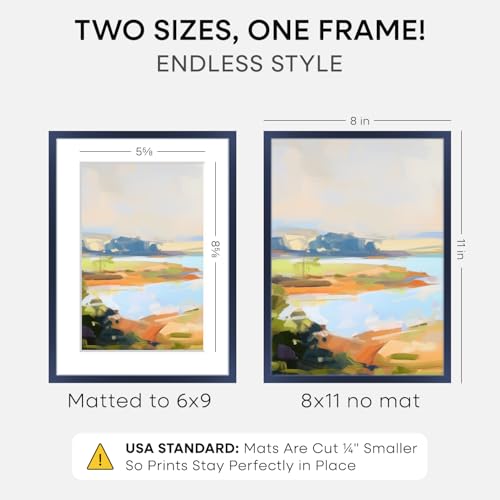 8x11 Blue Picture Frame (2 Count)